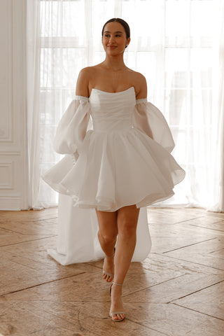 Wedding Dress Fiorelia Textured Organza - Olivia Bottega